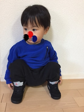 u(7) & k(4)さん(キッズ・80cm)の冬コーディネート