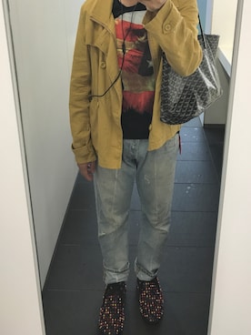 「アイテム（スリッポン、その他）」を使った、たろうさん（メンズ・167cm）の秋コーディネート