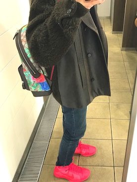 「アイテム（ピーコート）」を使った、たろうさん（メンズ・167cm・30代）の冬コーディネート