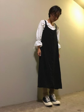 「WEGO（ウィゴー）のアイテム（ワンピース/ドレス）」を使った、awaziさん（メンズ・172cm）の秋コーディネート