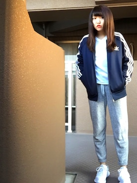 「アイテム（ジャージ）」を使った、aiiiiiiさん（レディース・155cm・10代）の冬コーディネート