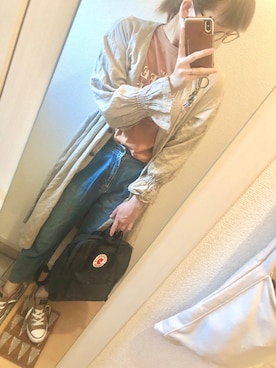 「アイテム（シャツワンピース）」を使った、芽ねぎさん（レディース・169cm）の夏コーディネート