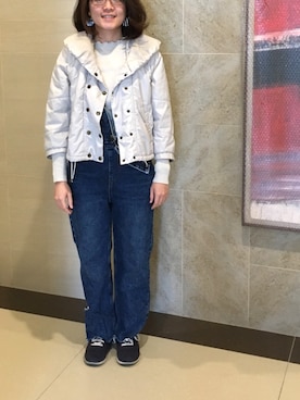 「Gozo（ゴソ）のアイテム」を使った、Sophiaさん（レディース・149cm）の冬コーディネート