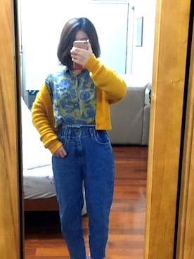 「CALINER（カリネ）のアイテム」を使った、Sophiaさん（レディース・149cm）の冬コーディネート
