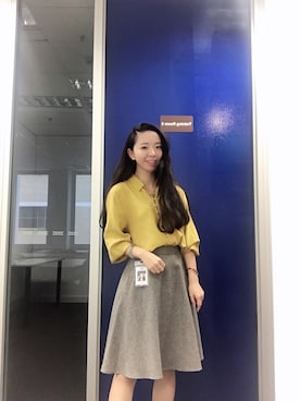 「C/MEO COLLECTIVE（カメオコレクティブ）のアイテム」を使った、盛夏さん（レディース・160cm）の春コーディネート