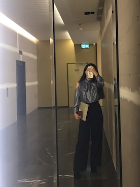 「C/MEO COLLECTIVE（カメオコレクティブ）のアイテム」を使った、盛夏さん（レディース・160cm）の春コーディネート