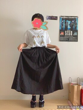 「足袋」｜「アイテム（ハンチング/ベレー帽）」を使った、あぉんさん（レディース・149cm）の春コーディネート