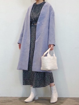 「mysty woman（ミスティウーマン）のアイテム（その他アウター）」を使った、ひ　な　たさん（レディース・160cm）の冬コーディネート