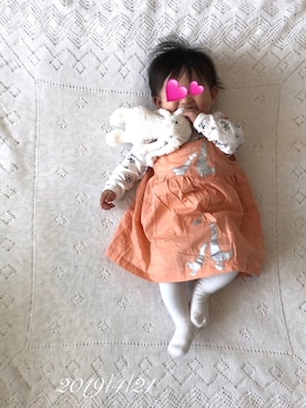 「平成最後のWEARISTAセンバツ」｜⭐︎うみちゃん⭐︎さん（キッズ・60cm）の春コーディネート
