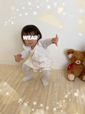 「sense of wonder（センスオブワンダー）のアイテム（パンツ）」を使った、⭐︎うみちゃん⭐︎さん（キッズ・80cm）の春コーディネート