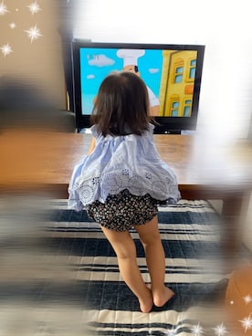 「kids」｜「アイテム（チュニック）」を使った、⭐︎うみちゃん⭐︎さん（キッズ・80cm）の夏コーディネート