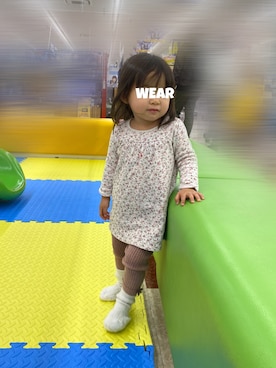 「PETIT BATEAU（プチバトー）のアイテム（ワンピース/ドレス）」を使った、⭐︎うみちゃん⭐︎さん（キッズ・90cm）の冬コーディネート