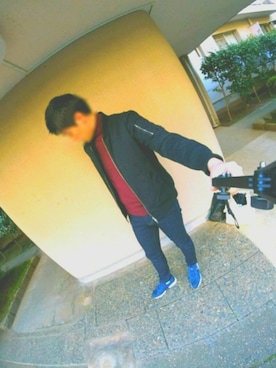 「HARE（ハレ）のアイテム（MA-1）」を使った、Daisukeさん（メンズ・175cm）の冬コーディネート