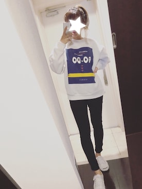 「アイラブCONVERSE」｜すずさん（レディース・156cm）の秋コーディネート