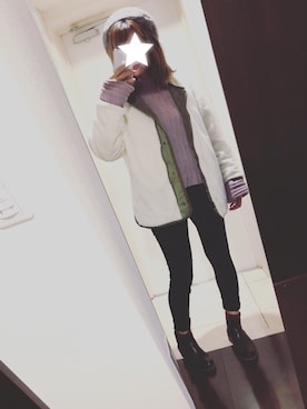 「ef-de（エフデ）のアイテム（帽子）」を使った、すずさん（レディース・156cm）の秋コーディネート