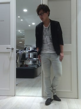 「TORNADO MART（トルネードマート）のアイテム」を使った、uedaさん（メンズ・177cm）の春コーディネート