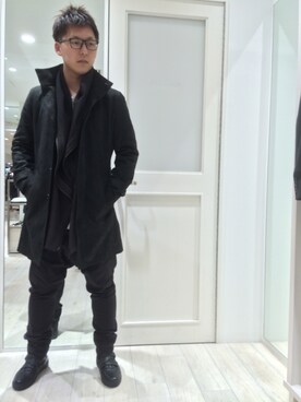 「TORNADO MART（トルネードマート）のアイテム（その他アウター）」を使った、uedaさん（メンズ・177cm）の秋コーディネート