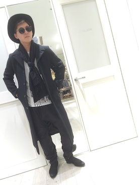 「TORNADO MART（トルネードマート）のアイテム（その他アウター）」を使った、uedaさん（メンズ・177cm）の秋コーディネート
