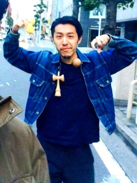 「アイテム（おもちゃ、ベージュ系）」を使った、nerima.jpさん（メンズ・174cm）の冬コーディネート