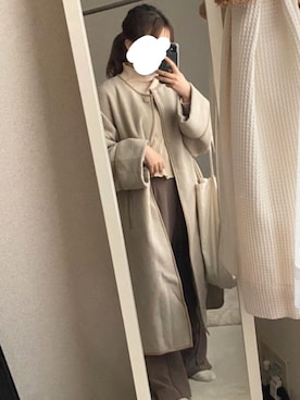 「RETRO GIRL（レトロガール）のセミフレアパンツ（その他パンツ）」を使った、soiさん（レディース・154cm）の秋コーディネート