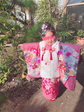 「2歳10ヶ月」｜「アイテム（その他）」を使った、Honoさん（キッズ・90cm）の秋コーディネート