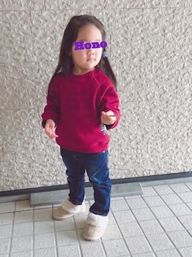 「2歳10ヶ月」｜「アイテム（その他）」を使った、Honoさん（キッズ・90cm）の秋コーディネート
