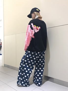 「L.H.P（エルエイチピー）のアイテム（キャップ）」を使った、yukaiwamotoさん（レディース・160cm）の秋コーディネート