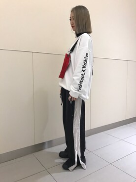 「L.H.P（エルエイチピー）のアイテム（スウェット）」を使った、yukaiwamotoさん（レディース・160cm）の秋コーディネート