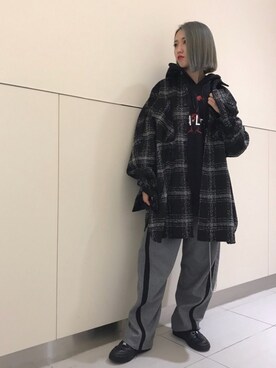 「L.H.P（エルエイチピー）のアイテム（スウェット）」を使った、yukaiwamotoさん（レディース・160cm）の秋コーディネート