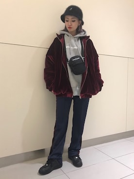 「L.H.P Private Brand（エルエイチピープライベートブランド）のアイテム（ジャケット/アウター）」を使った、yukaiwamotoさん（レディース・160cm）の冬コーディネート