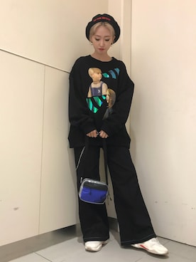 「L.H.P（エルエイチピー）のアイテム（スウェット）」を使った、yukaiwamotoさん（レディース・161cm）の秋コーディネート