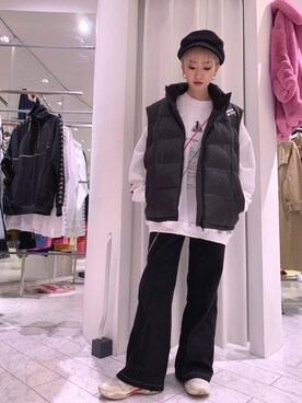 「L.H.P（エルエイチピー）のアイテム（スウェット）」を使った、yukaiwamotoさん（レディース・161cm）の秋コーディネート