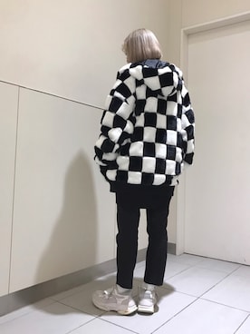 「DANKE SCHON（ダンケシェーン）のアイテム（その他アウター）」を使った、yukaiwamotoさん（レディース・161cm）の冬コーディネート