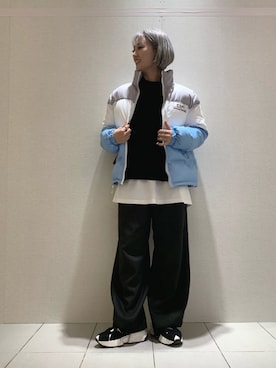 「Chica（チカ）のアイテム（ジャケット/アウター）」を使った、yukaiwamotoさん（レディース・161cm）の冬コーディネート