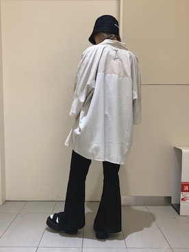 「L.H.P（エルエイチピー）のアイテム（帽子）」を使った、yukaiwamotoさん（レディース・160cm）の夏コーディネート
