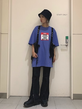 「L.H.P（エルエイチピー）のアイテム（帽子）」を使った、yukaiwamotoさん（レディース・161cm）の夏コーディネート