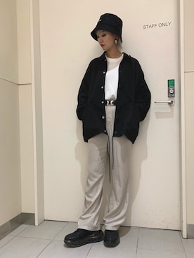 「L.H.P（エルエイチピー）のアイテム（帽子）」を使った、yukaiwamotoさん（レディース・161cm）の夏コーディネート