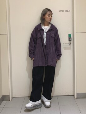 「DANKE SCHON（ダンケシェーン）のアイテム（ブルゾン）」を使った、yukaiwamotoさん（レディース・161cm）の秋コーディネート