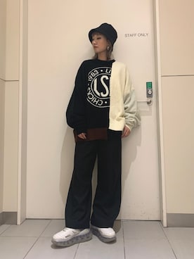 「L.H.P（エルエイチピー）のアイテム（帽子）」を使った、yukaiwamotoさん（レディース・161cm）の秋コーディネート
