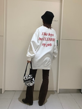 「L.H.P（エルエイチピー）のアイテム（帽子）」を使った、yukaiwamotoさん（レディース・161cm）の秋コーディネート