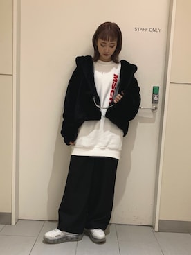「Ctr1（コントロール）のアイテム（ダウンジャケット/コート）」を使った、yukaiwamotoさん（レディース・161cm）の秋コーディネート