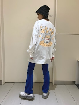 「L.H.P（エルエイチピー）のアイテム（帽子）」を使った、yukaiwamotoさん（レディース・161cm）の秋コーディネート