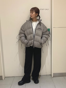 「L.H.P（エルエイチピー）のアイテム（スウェット）」を使った、yukaiwamotoさん（レディース・161cm）の冬コーディネート
