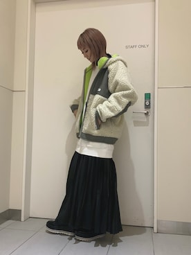 「thisisneverthat（ディスイズネバーザット）のアイテム（ジャケット/アウター）」を使った、yukaiwamotoさん（レディース・161cm・20代）の冬コーディネート