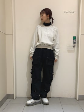 「L.H.P（エルエイチピー）のアイテム（スウェット）」を使った、yukaiwamotoさん（レディース・161cm）の冬コーディネート