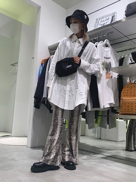 「OY（オーワイ）のアイテム（帽子）」を使った、yukaiwamotoさん（レディース・161cm）の春コーディネート