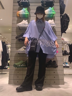 「L.H.P（エルエイチピー）のアイテム（帽子）」を使った、yukaiwamotoさん（レディース・161cm）の夏コーディネート