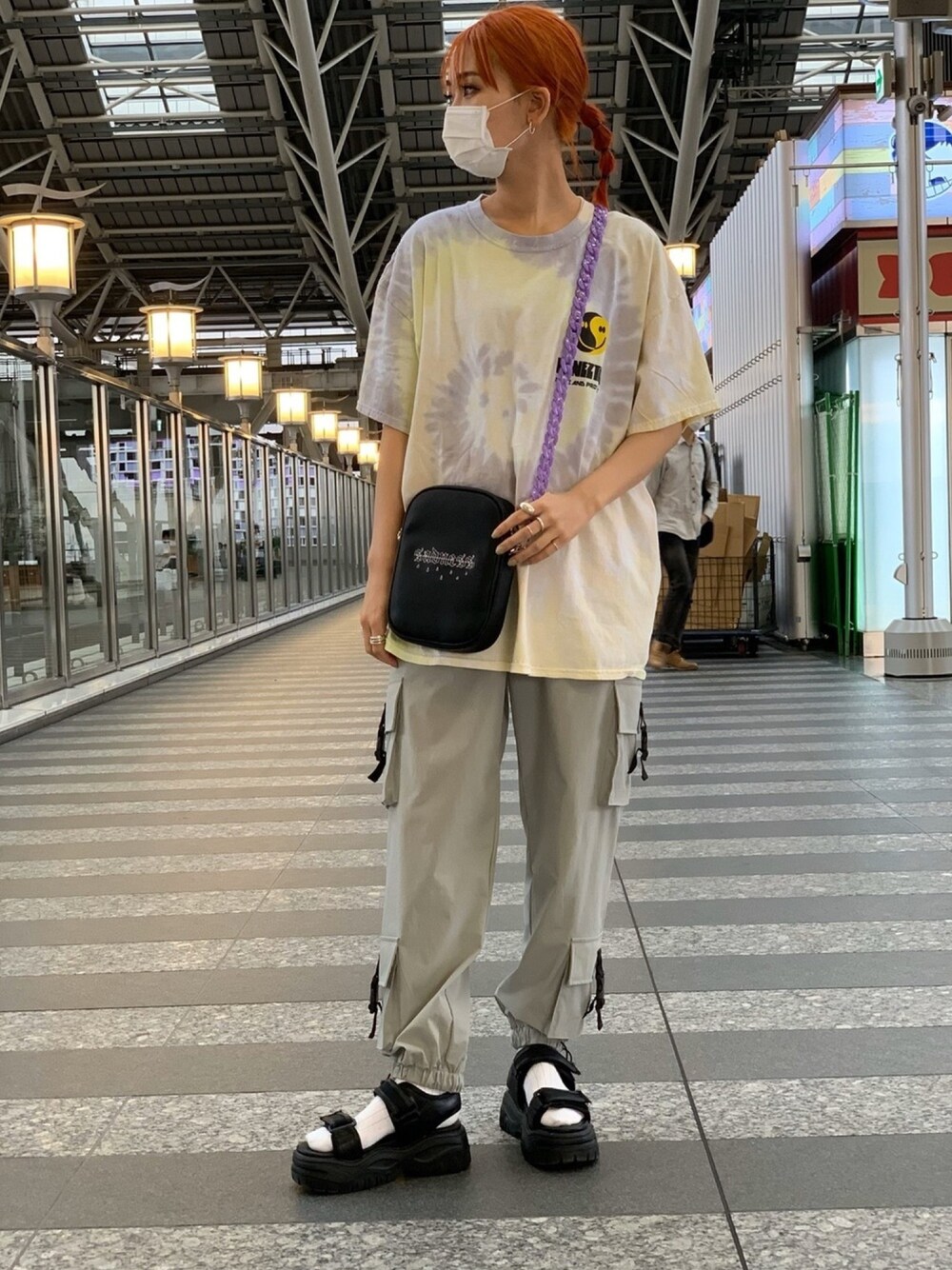 KaneZ/ケインズ/SMILE RAINBOW TEE/タイダイ柄グラフィックT