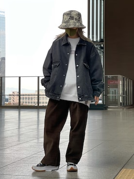 「DANKE SCHON（ダンケシェーン）のアイテム（ブルゾン）」を使った、yukaiwamotoさん（レディース・161cm）の冬コーディネート