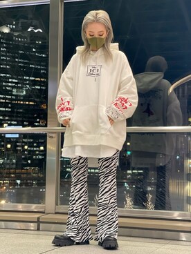 「Chica（チカ）のアイテム」を使った、yukaiwamotoさん（レディース・161cm）の冬コーディネート